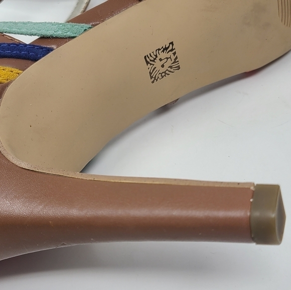 Anne Klein | Women's Multicolored Leather Strap Akileane High Heel (Size 11M) - Picture 5 of 12
